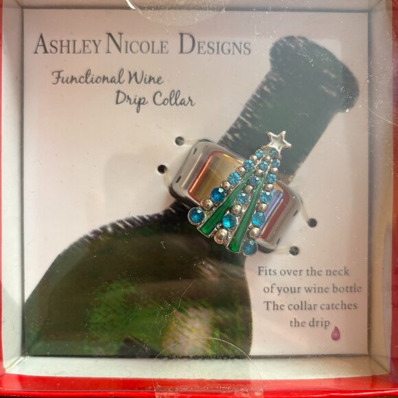 NEW Christmas Tree Wine Drip Collar - Picture 2 of 4